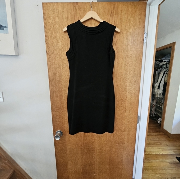 NEW-Diane von Furstenberg Dress-Vintage Black Midi Dress-Size 10 - Picture 2 of 4